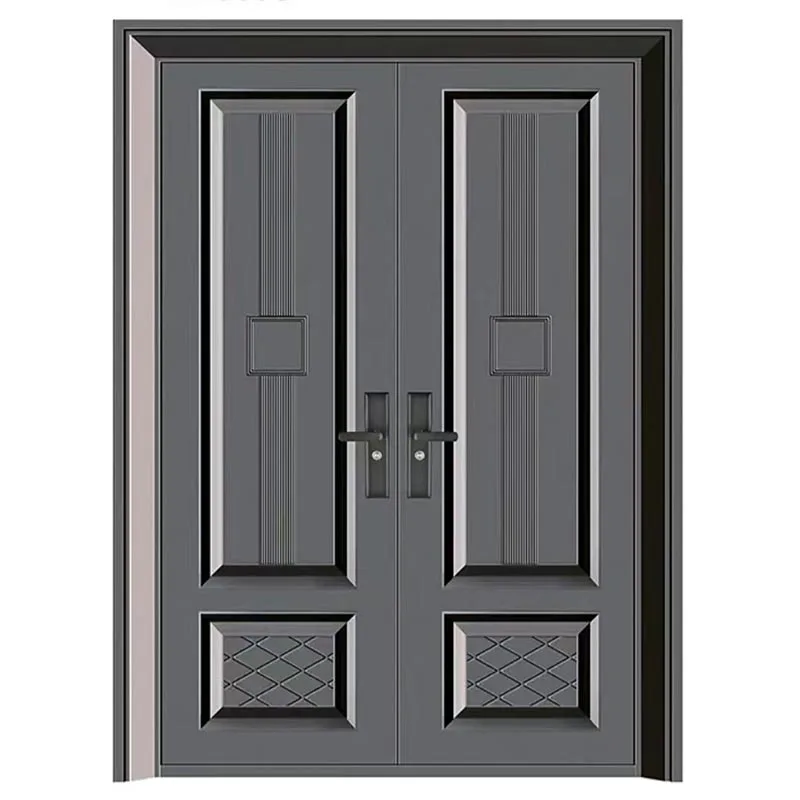 Puerta doble de cobre y aluminio resistente al fuego