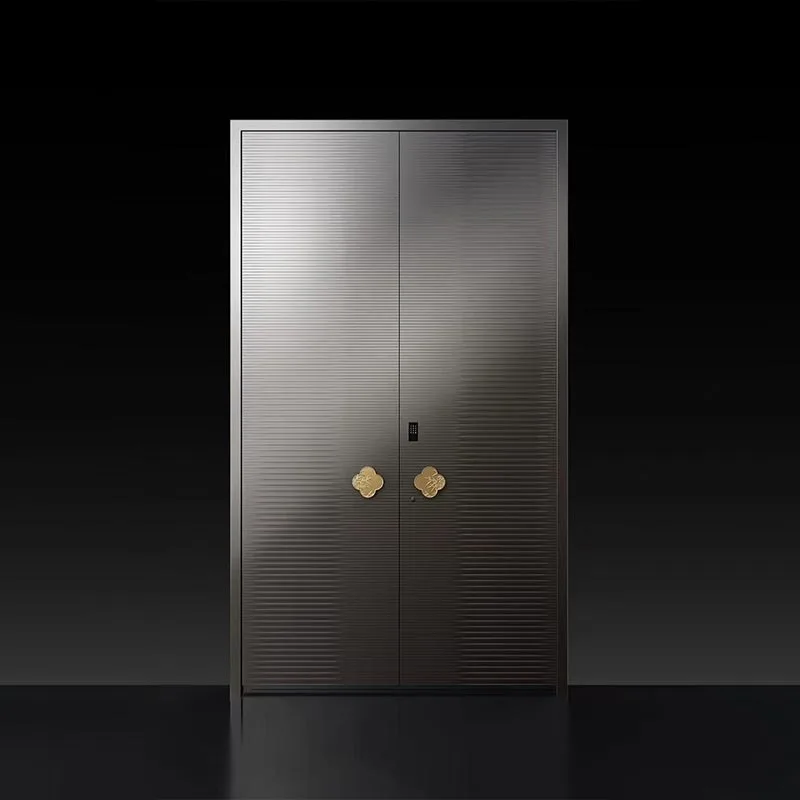 Fire-Resistant Cast Aluminum Double Swing Door