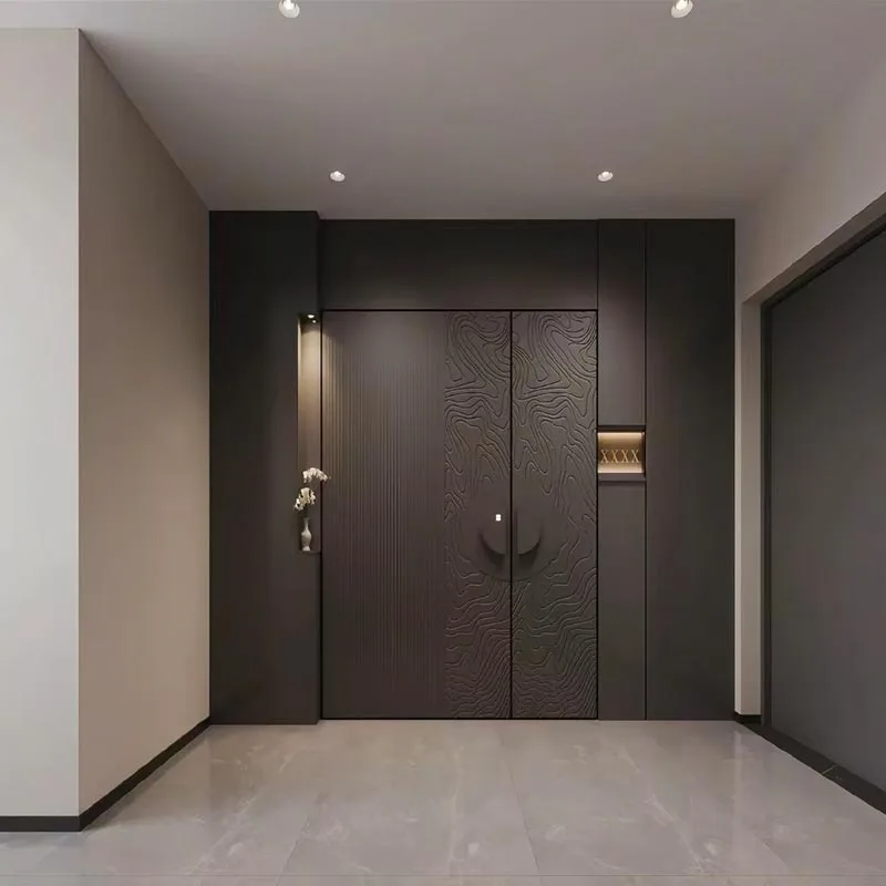 Puerta de aluminio moldeado