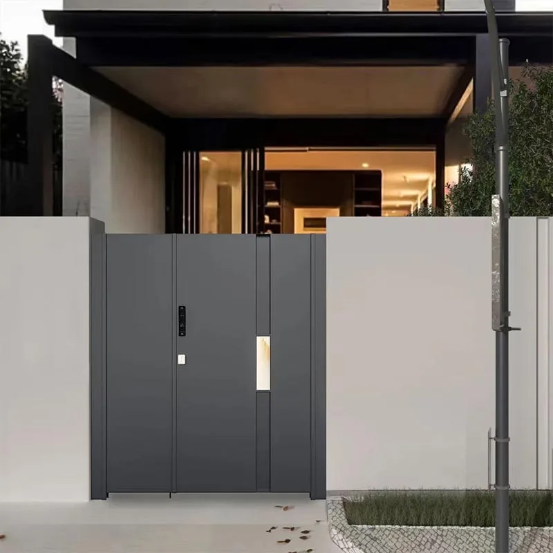 Puerta de patio de aluminio fundido con aislamiento térmico y rotura de puente térmico para villa